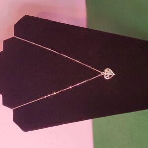 Silver "Mom" Heart Necklace